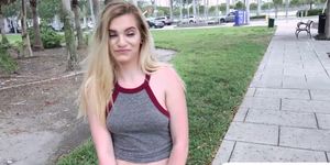 Sexy Crystal Young gets nasty with a stranger in public