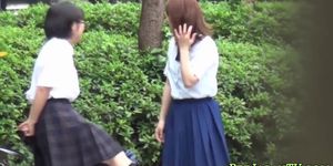 Kinky asian teen pissing