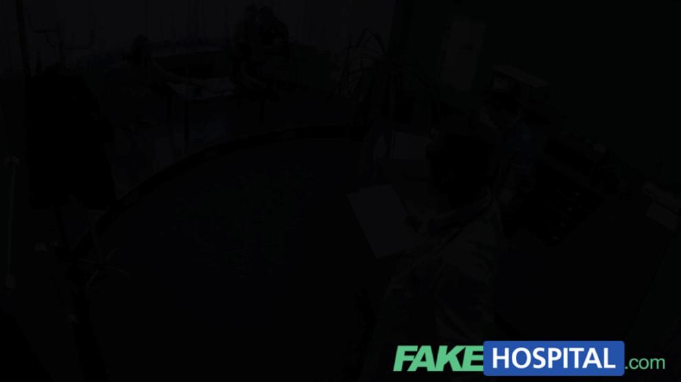 FAKE HOSPITAL - Patient shares doctors cock with halloween zombie nurse