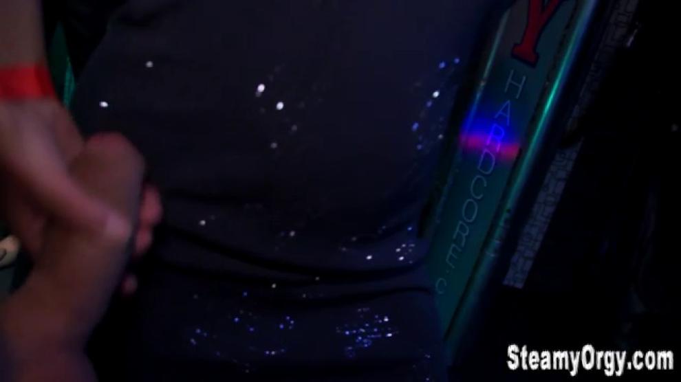 Amateur teen hos suck at party