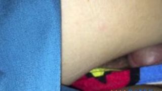 Rubbing on her pussy till I cum