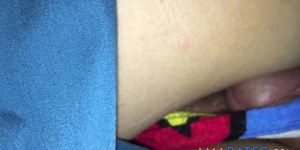 Rubbing on her pussy till I cum