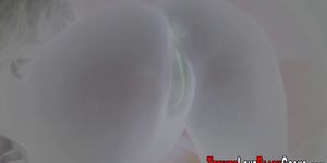 Teen sucks black schlong and rides