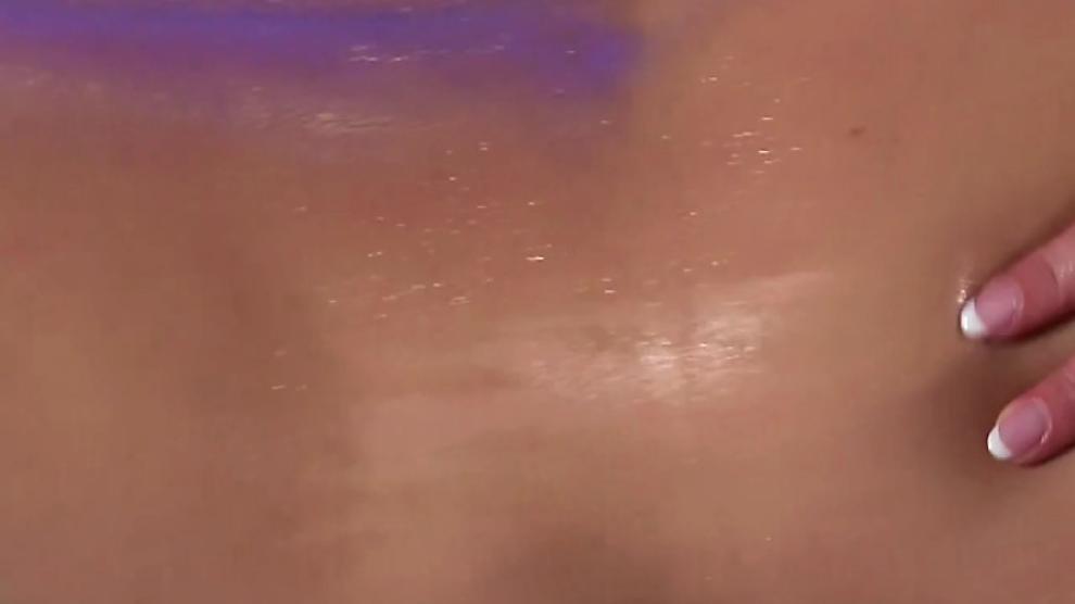 Massage for model lesbian from her horny masseuse