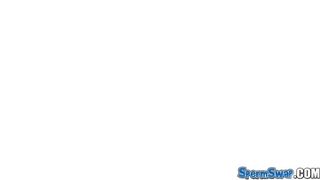 SPERM SWAP - Horny guys dominate these two girls pussies