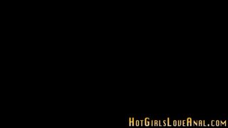 Newbie les anally toyed