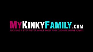 MY KINKY FAMILY - Tasty young lady taken on a joyride by stepbrother