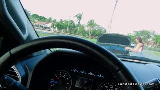 I KNOW THAT GIRL - Natural busty teen hitchhiker banging pov (Jessie Wylde, Teen Jessie)
