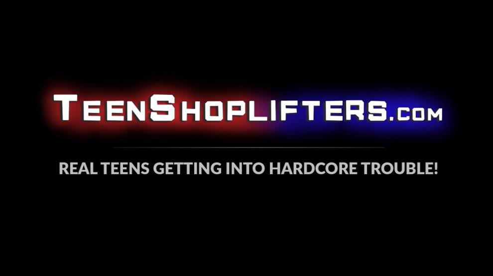 TEEN SHOPLIFTERS - Slim young babe sucking and banging the cop after stealing