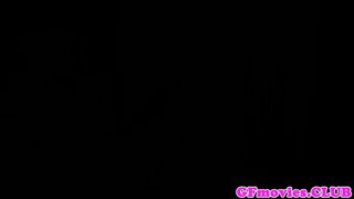 Hot blonde plays with ebony pussy