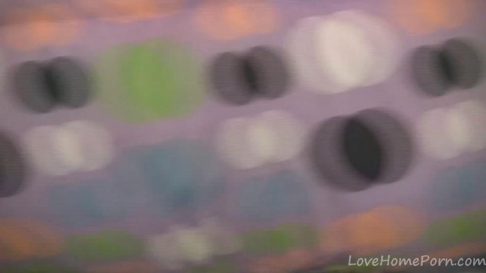 LOVEHOMEPORN - Rubbing the clitoris with a curvy sex toy