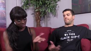 Ebony babe fucked hard