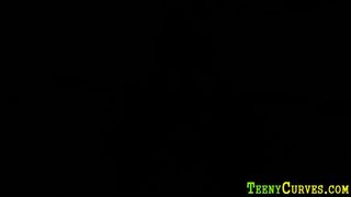 Bubble butt teen sucking - video 1