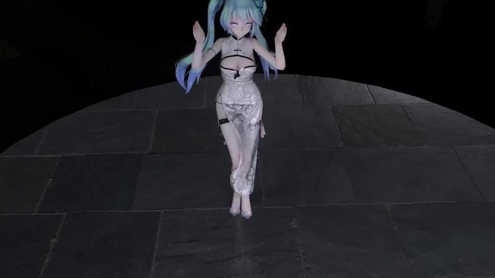MMD ?? night kiss Miku