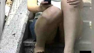 Journey of the Asian Girls bending over