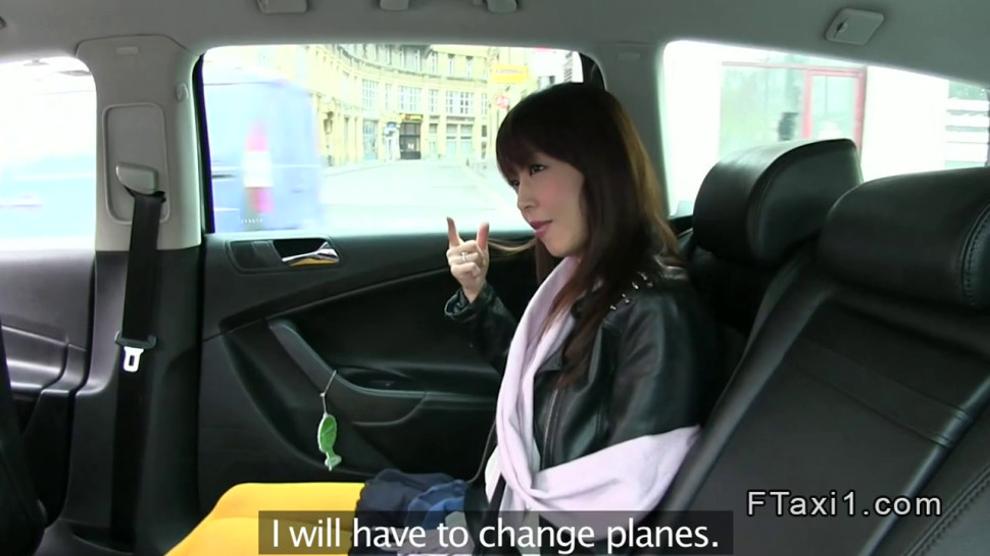 Asian amateur fucks fake taxi driver