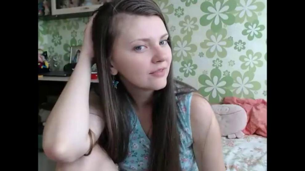 Cute Brunette Striptease, Masturbating, Toys, Long Hair, Hair - video 1