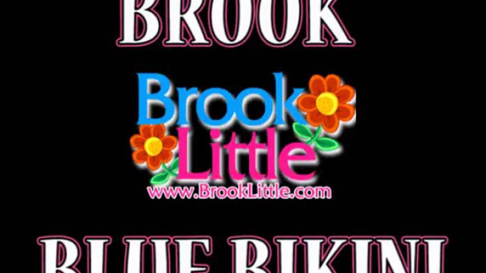 brook little in a shower an blue bikini (Brook Little)