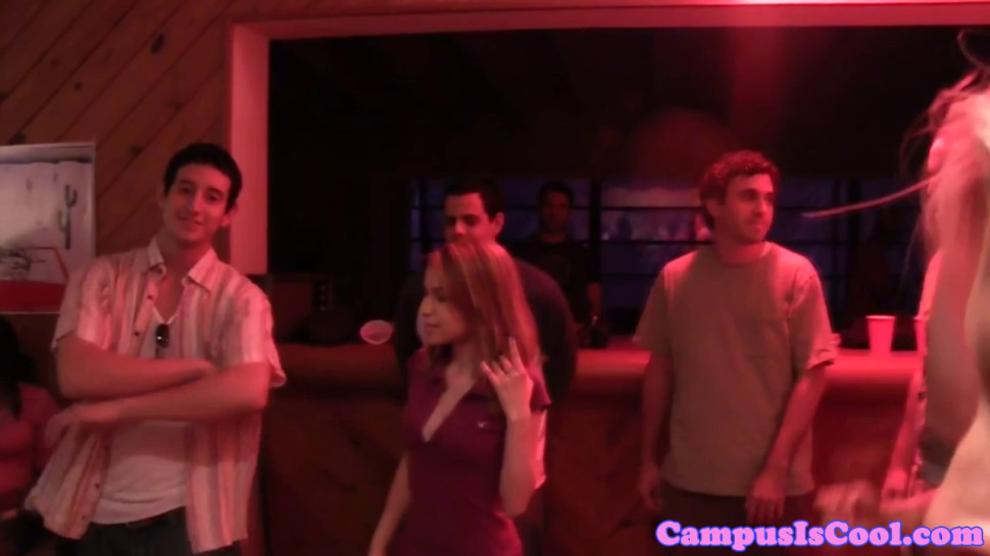 CAMPUS IS COOL - College teen amateurs fucked and jizzed on