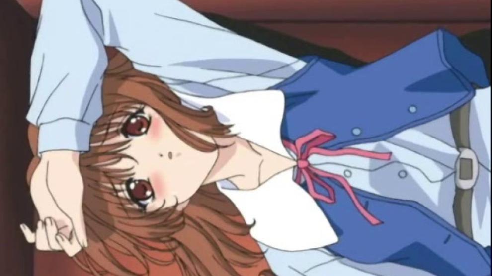 Charming anime chick sucking
