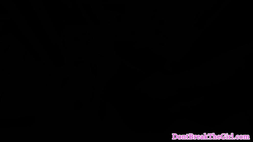 DONT BREAK THE GIRL - Tiny fitness teen pussy fucked on gym equipment