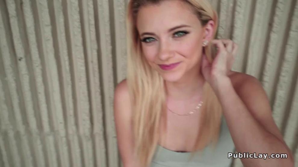 I KNOW THAT GIRL - Small tits cuttie bangs outdoor for money (Riley Star)