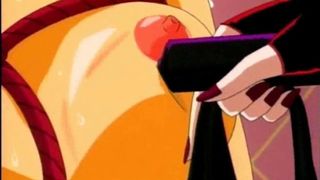 Anime lesbians takes big strapon