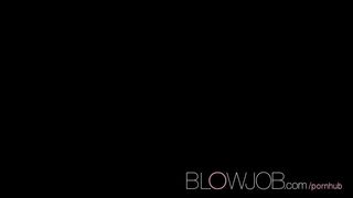 Blowjob Fit brunette with amazing natural tits