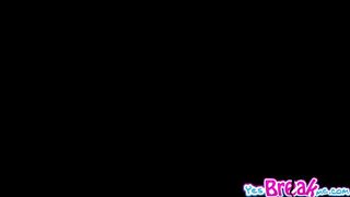 PETITE CITY 2 - Sydney Coles shaved pussy gets drill upside down