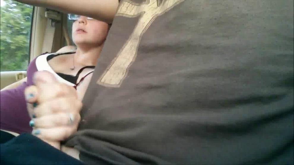 Making Him Cum While Driving