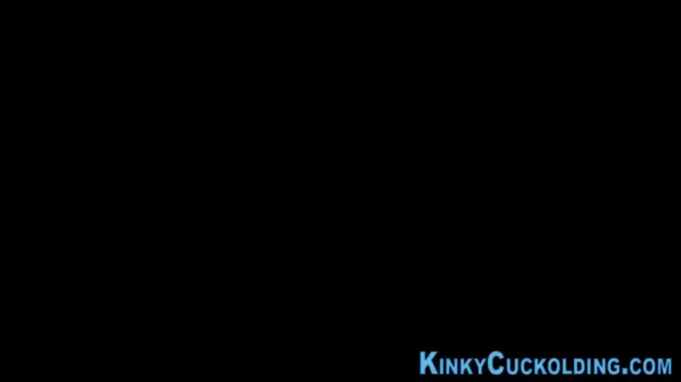 Creampied cuckolder blows and gets fucked