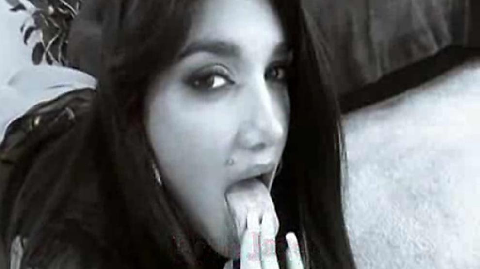 Indian Leah Jaye takes a big black cock in her pussy and her ass