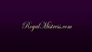 Mistress Amelia plays with her foot slave