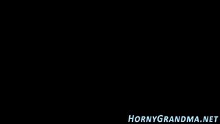 Spex grandma cum soaked