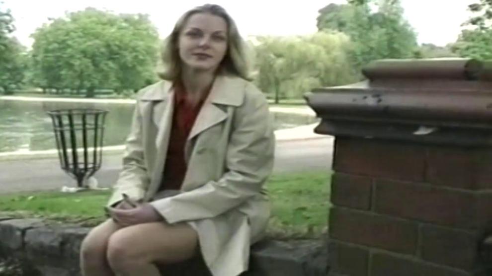 EXXXPOSERS - Nervous blonde milf flashing in the park
