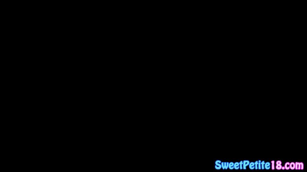 Inked petite teen spoon fucked by older man - video 1