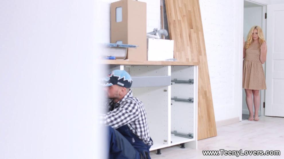 Teeny Lovers - Maia Little - Hot teeny fucking a handyman
