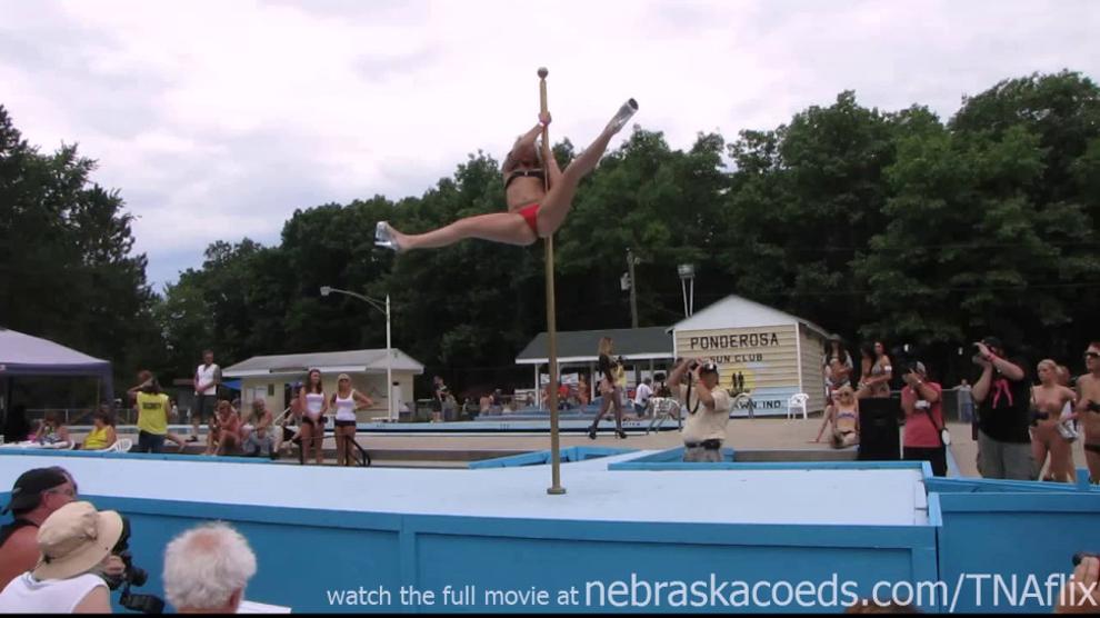 NEBRASKACOEDS - stripper pole dancing party