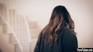 Busty stepdaughter used by a stepdad and rode his thing (Athena Faris)