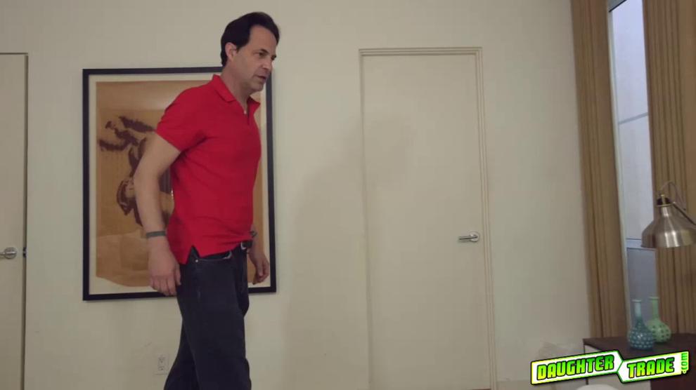 Elsa Dreams teen pussy fuck doggystyle by a mature cock