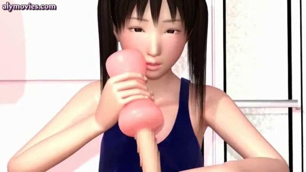Animated honey freting a dick