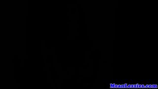 Dominating lesbians licking and rubbing clit
