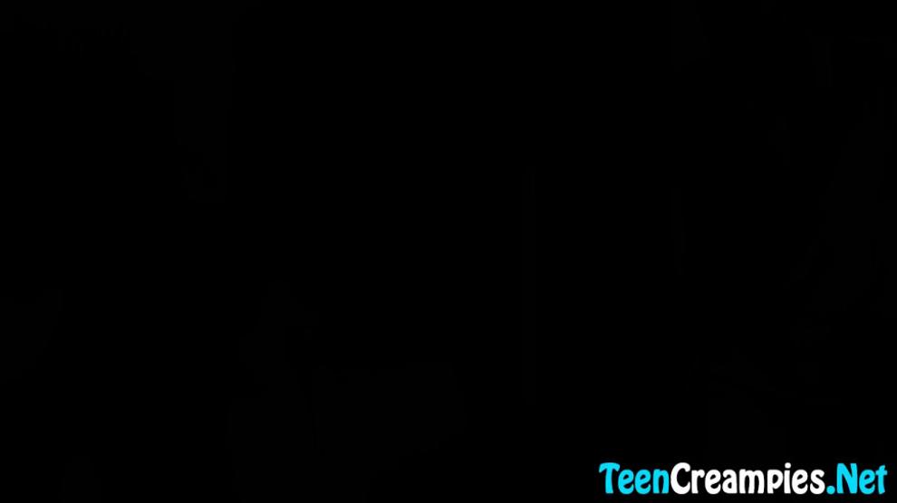 Teen hairy cunt creampied