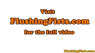 Lesbian bikini duo try little fisting (Sunny Day, Amanda Logue)