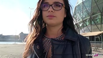 GERMAN SCOUT - College Teen Mira with Braces First Time Anal