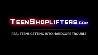 TEEN SHOPLIFTERS - Latina Audrey Royal penetrated with two police cocks
