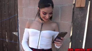 Emily Willis kneels and deepthroats Bryans fat dick (Bryan Gozzling)