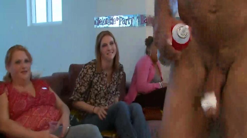 Amateur CFNM party bjs from sluts in front of voyeurs