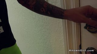 Guy licks whipped cream from pussy (Layla London)