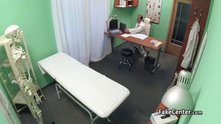 Tattooed pussy fucked by doctor